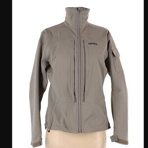 Solstice Full Zip Coat jacket with pockets Size Medium Women’s taupe
